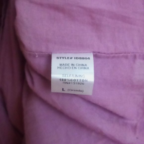 Tea N Rose Cotton Dress, Large, Pink, Mauve - Picture 6 of 6